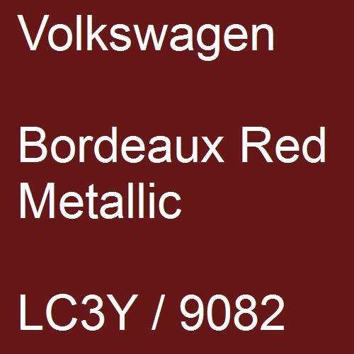 Volkswagen, Bordeaux Red Metallic, LC3Y / 9082.